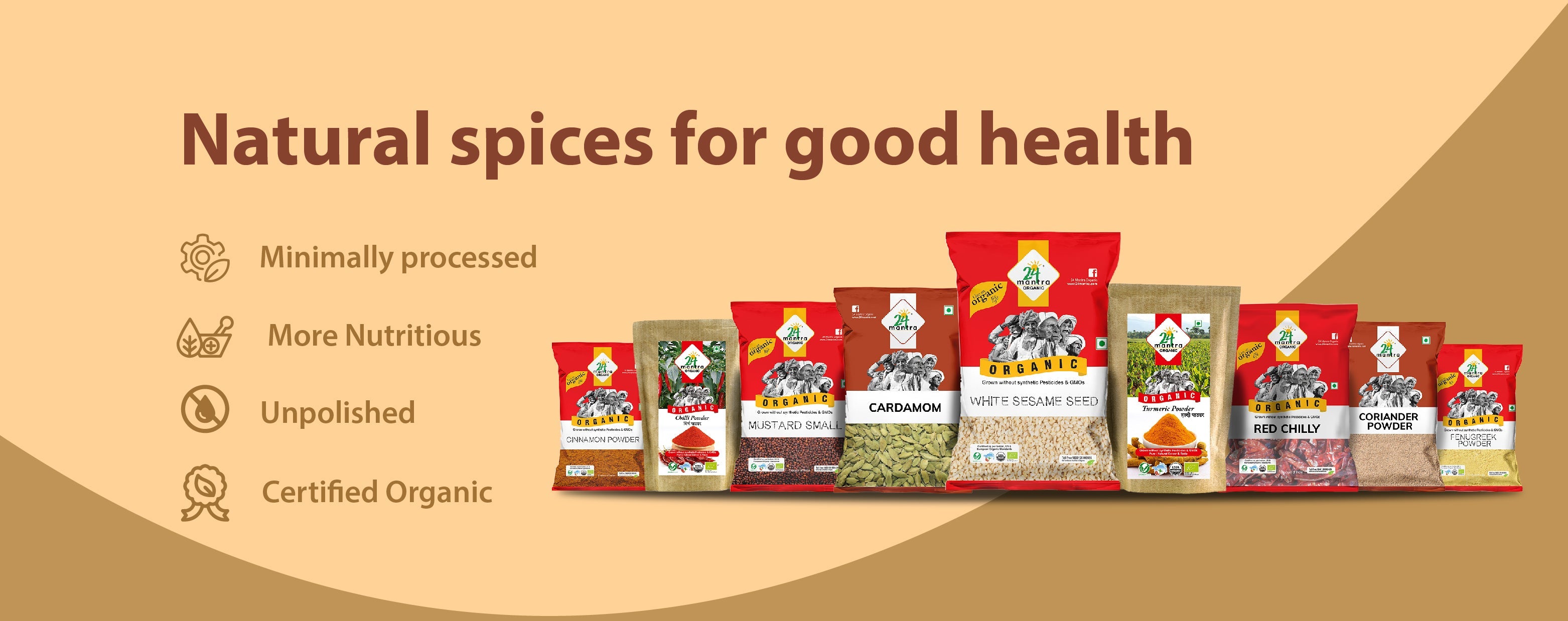 Organic Spices & powders Purity Prayag 100 organic products