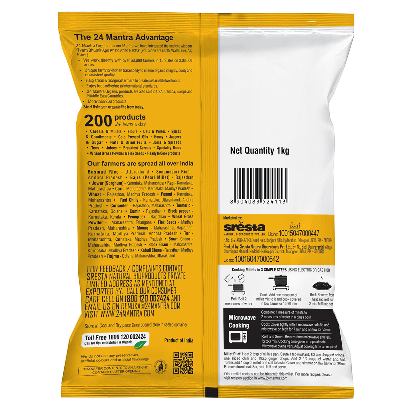 24 MANTRA MIXED MILLETS 1 kg