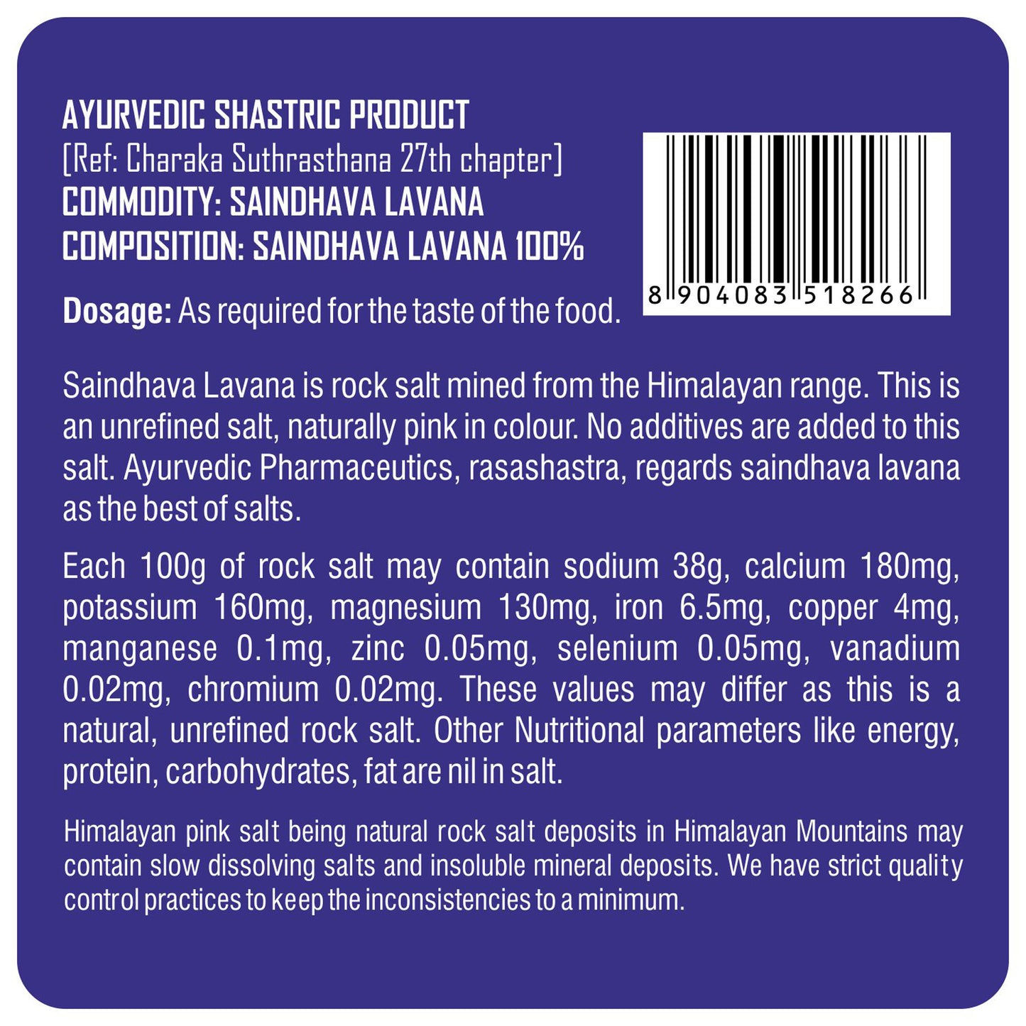 24 MANTRA HIMALAYAN ROCK SALT 1 kg