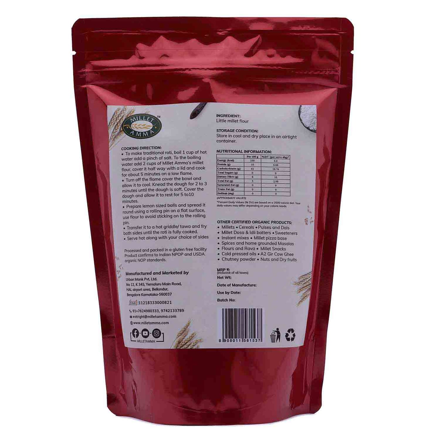 Little Millet Roti Flour