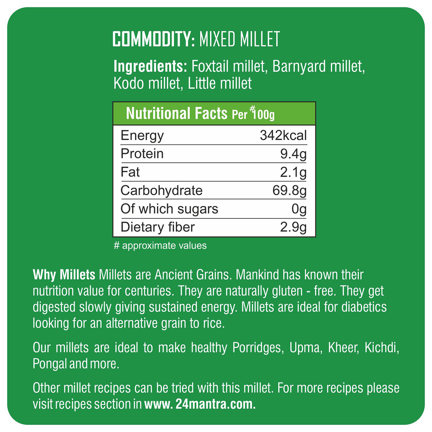 24 MANTRA MIXED MILLETS 1 kg