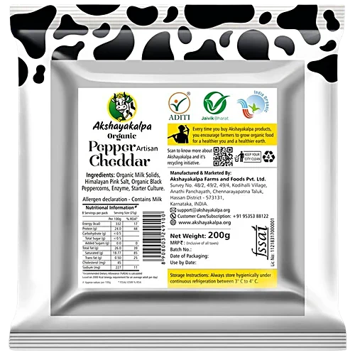AKSHAYAKALPA CHEDDAR PEPPER 200 g