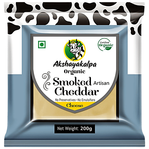 AKSHAYAKALPA CHEDDAR SMOKED Cheese 200 g