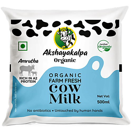 AKSHAYAKALPA AMRUTHA A2 FARM FRESH MILK 500 ml