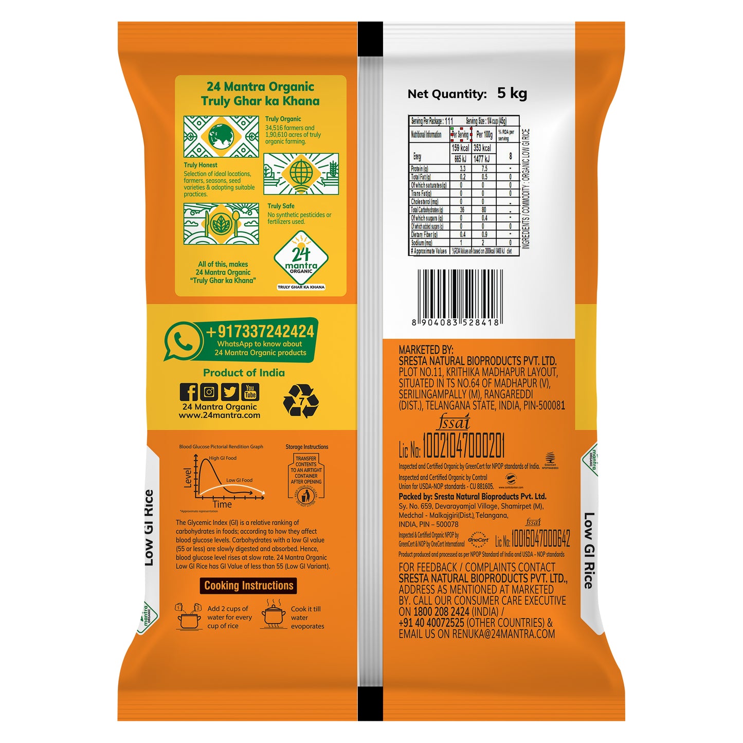 24 MANTRA LOW GI RICE 5kg