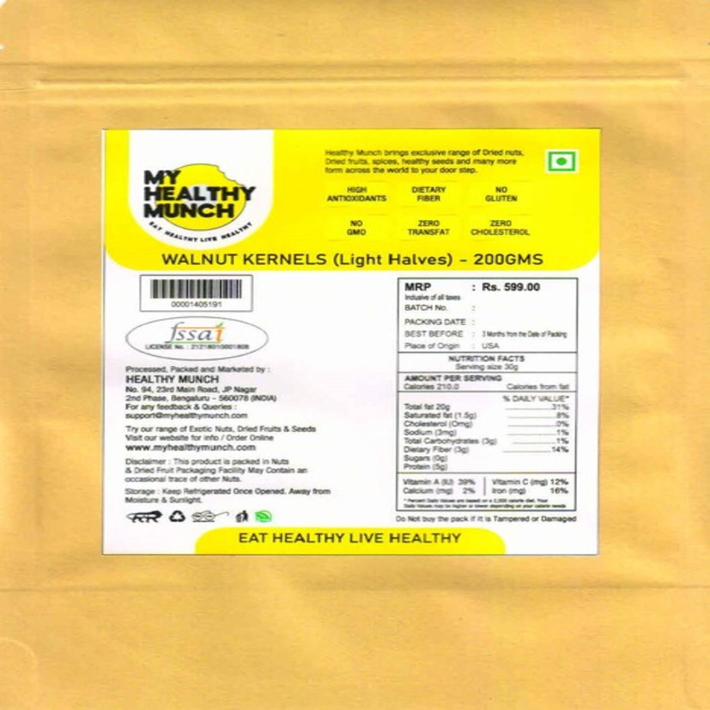 Mhm Walnut Kernels Light Halves S