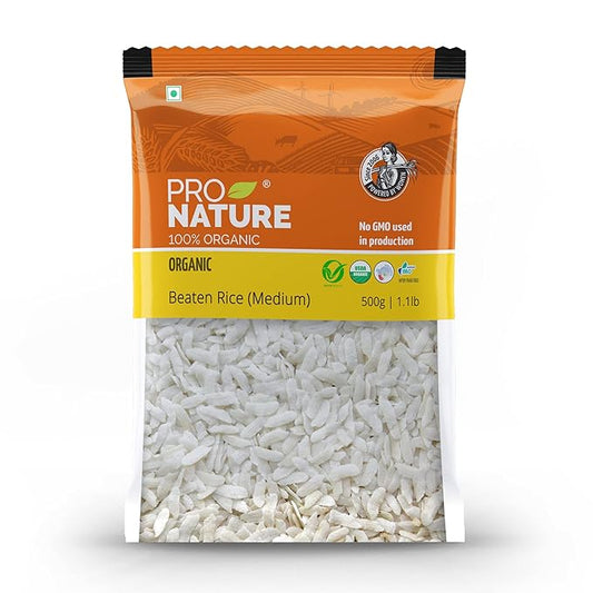ProNature  Medium Poha (Beaten Rice) 500g