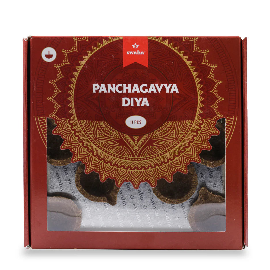 SWAHA PANCHAGAVYA DIYA 11 PCS WITHOUT GHEE