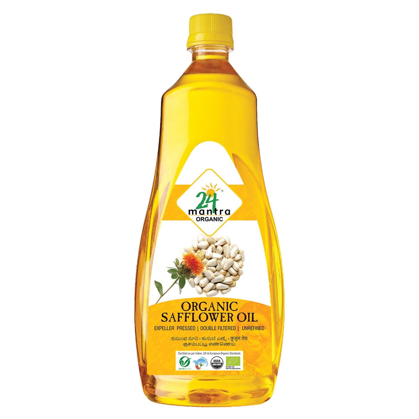 Organic Expeller Pressed Safflower Oil 1L