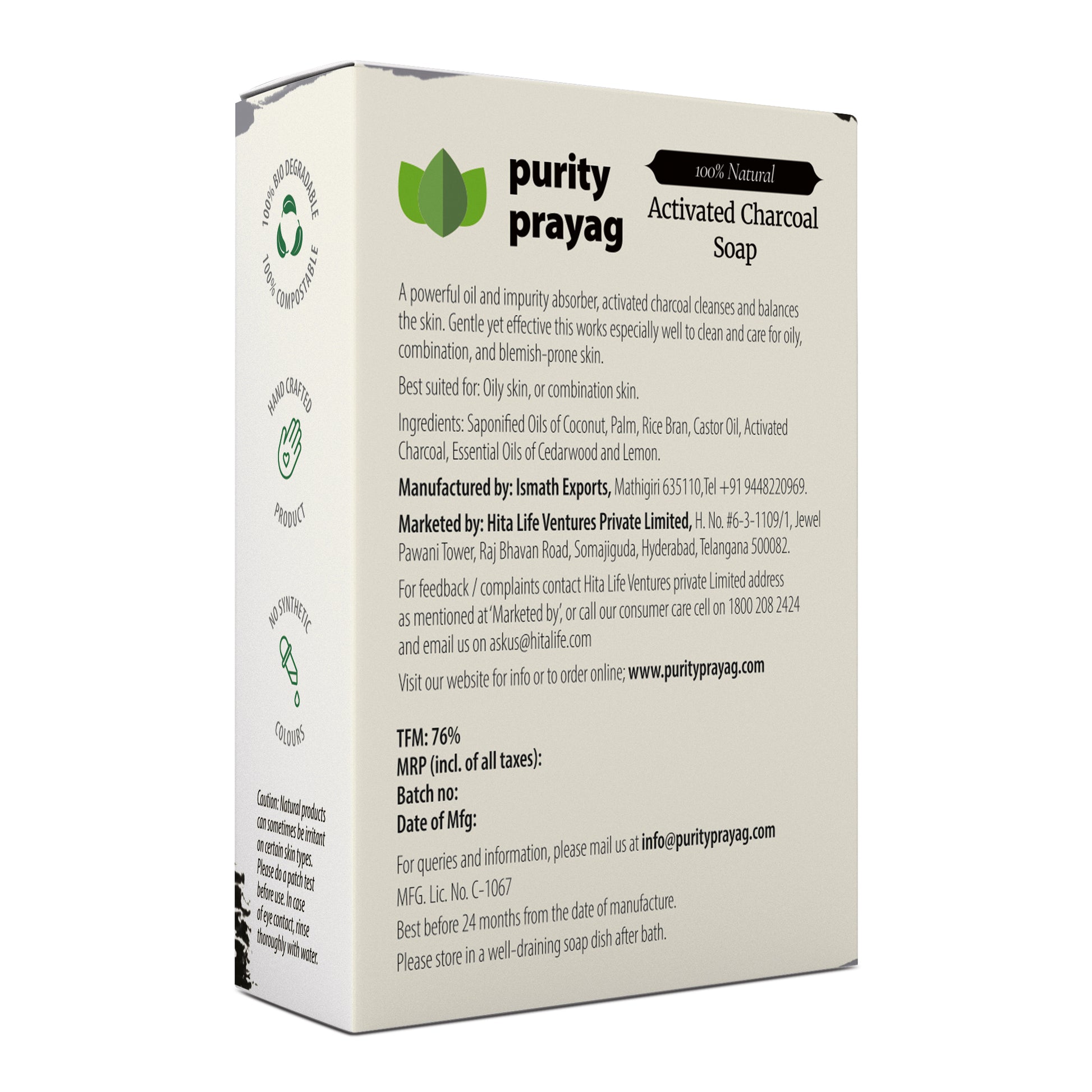 pacakge detailing - Pp - Activated Charcoal Soap