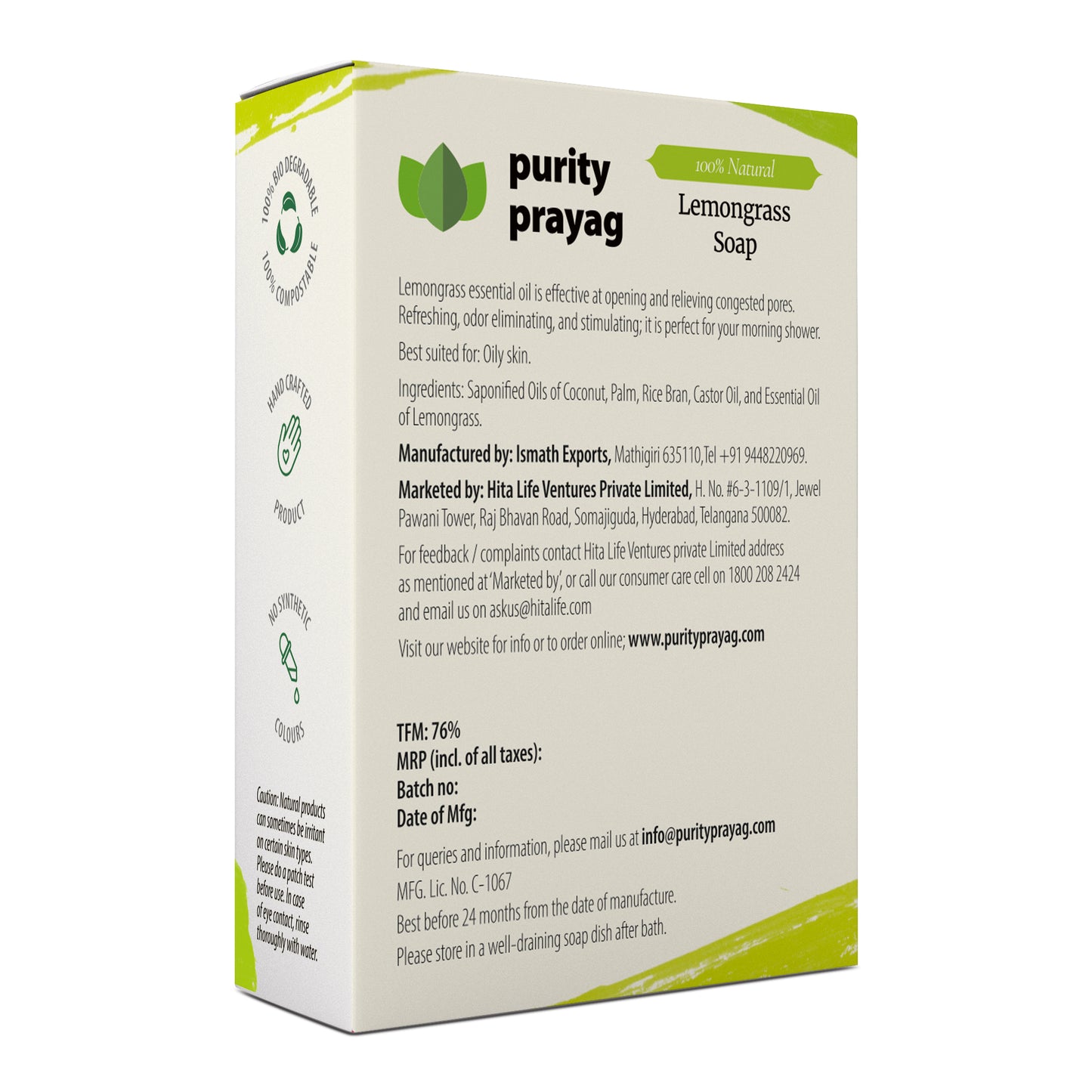 package details - Pp - Lemongrass Soap