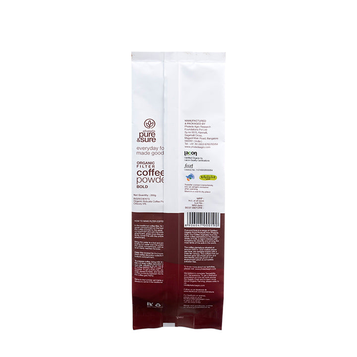 pacakge detailing - Pure & Sure Coffee Powder (Bold)
