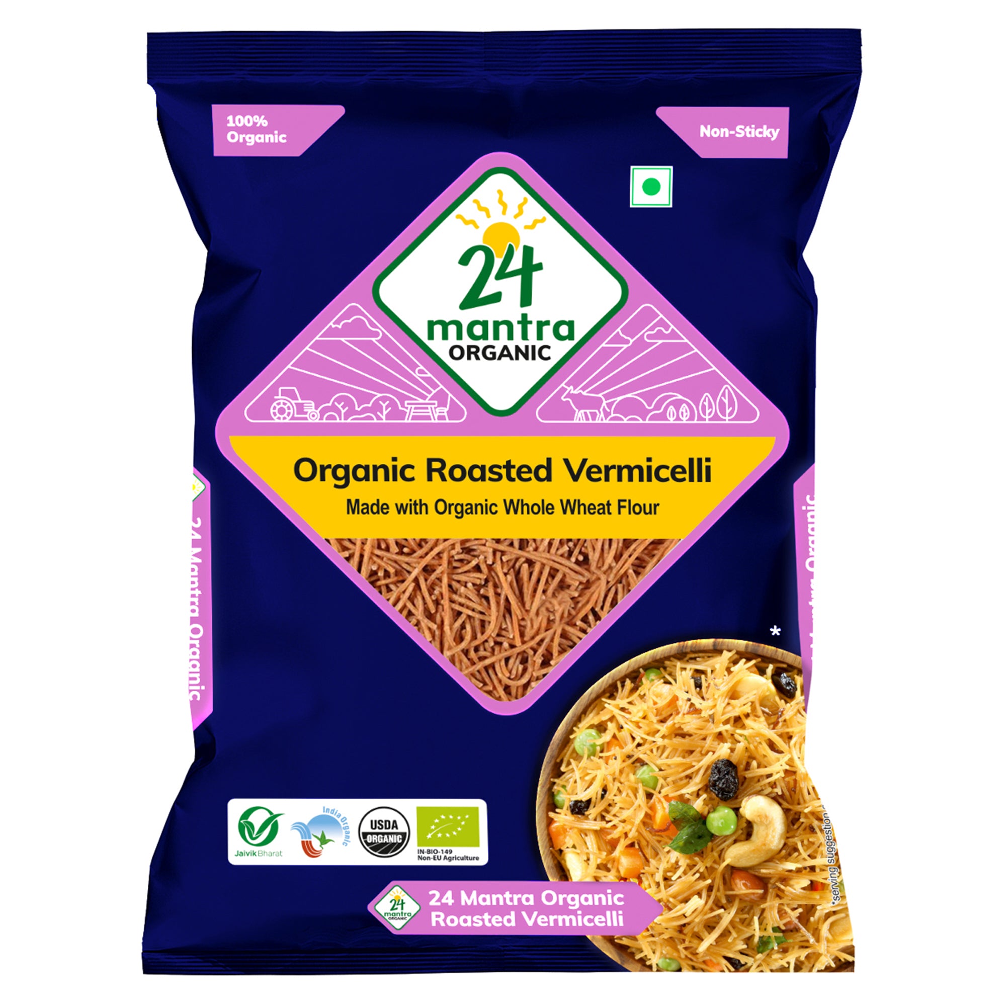 Organic Roasted Vermicelli 400G Purity Prayag