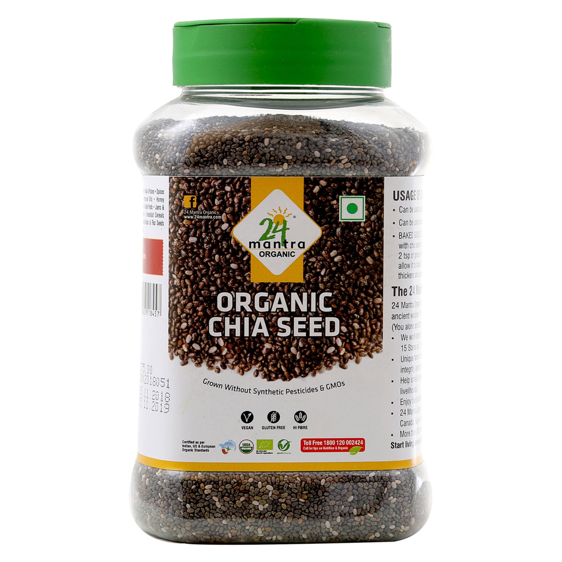 Organic Chia Seeds 350 Gm
