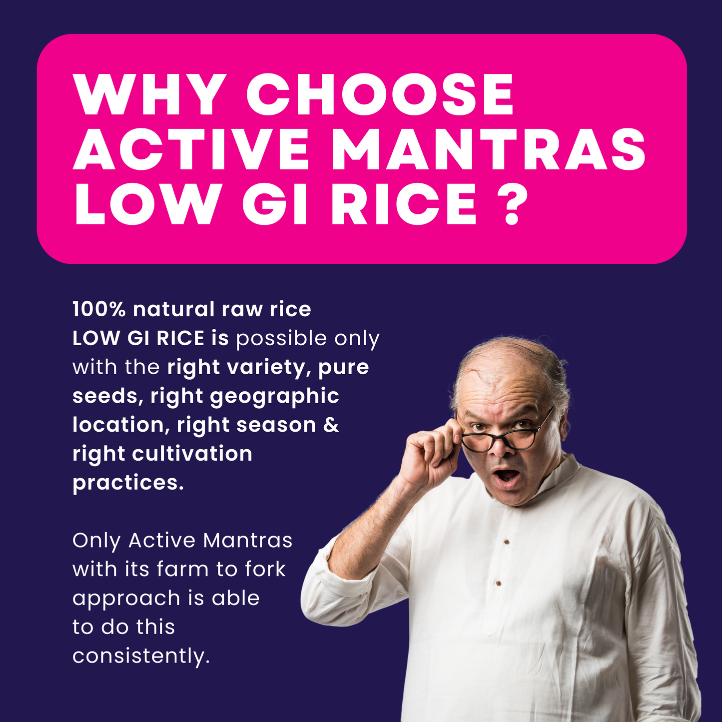 Active Mantras Low GI Rice 1kg