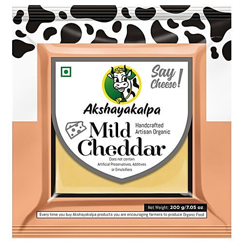 AKSHAYAKALPHA CHEDDAR PLAIN YOUNG/MILD 200 g