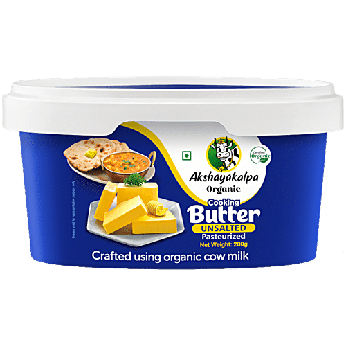 AKSHAYAKALPA ORGANIC COOKING BUTTER UN-SALTED 200 g