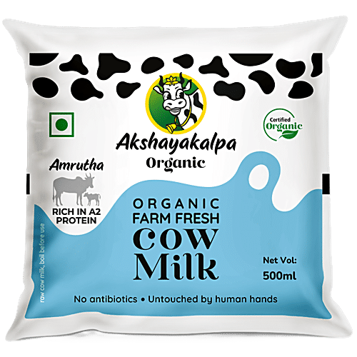 AKSHAYAKALPHA AMRUTHA A2 FARM FRESH MILK 500 ml