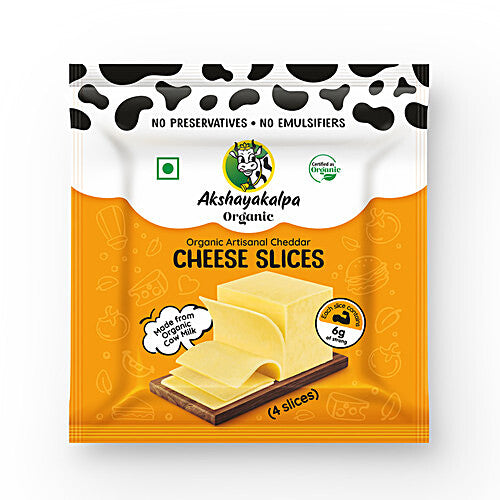 Akshayakalpa - Organic Cheese Slices, 100 g