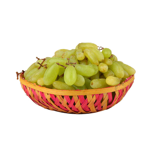 Organic green grapes