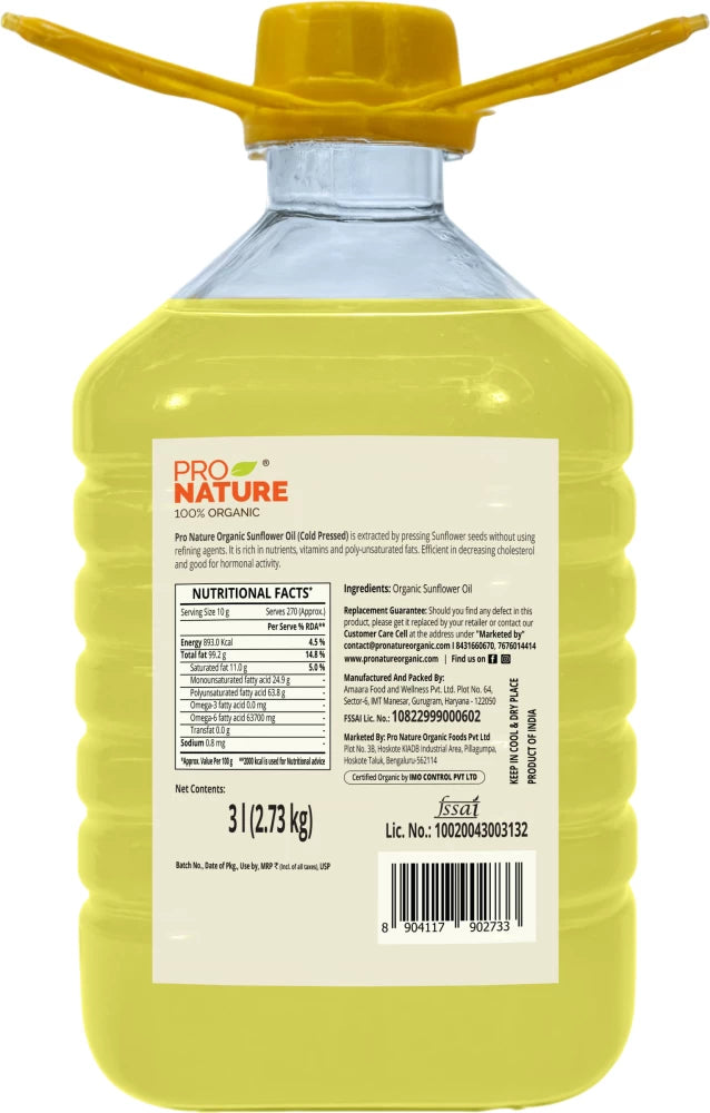 ProNature  Sunflower Oil 3 l