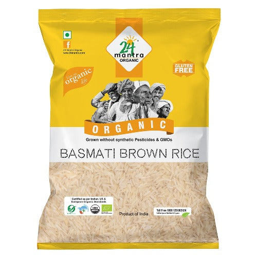 Organic Basmati Rice Premium Brown 1KG