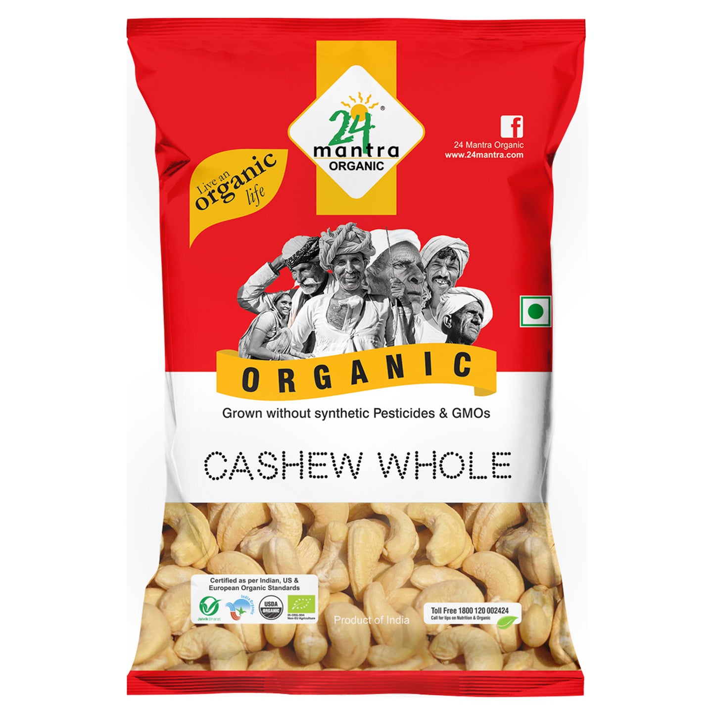 Organic Cashew Whole 100 GM