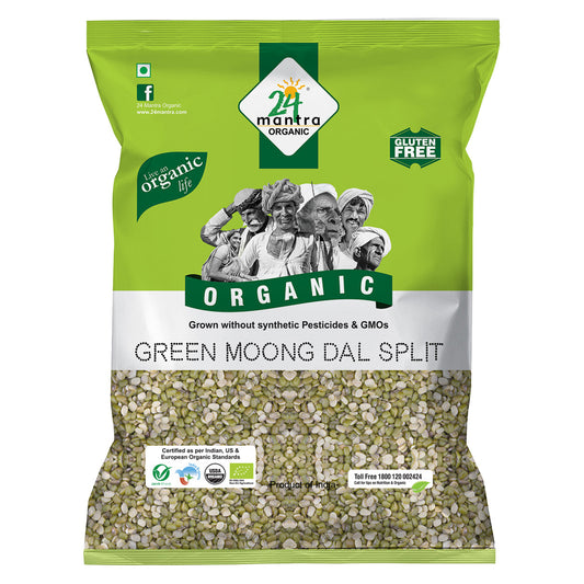 Organic Green Moong Dal Split 500Gm