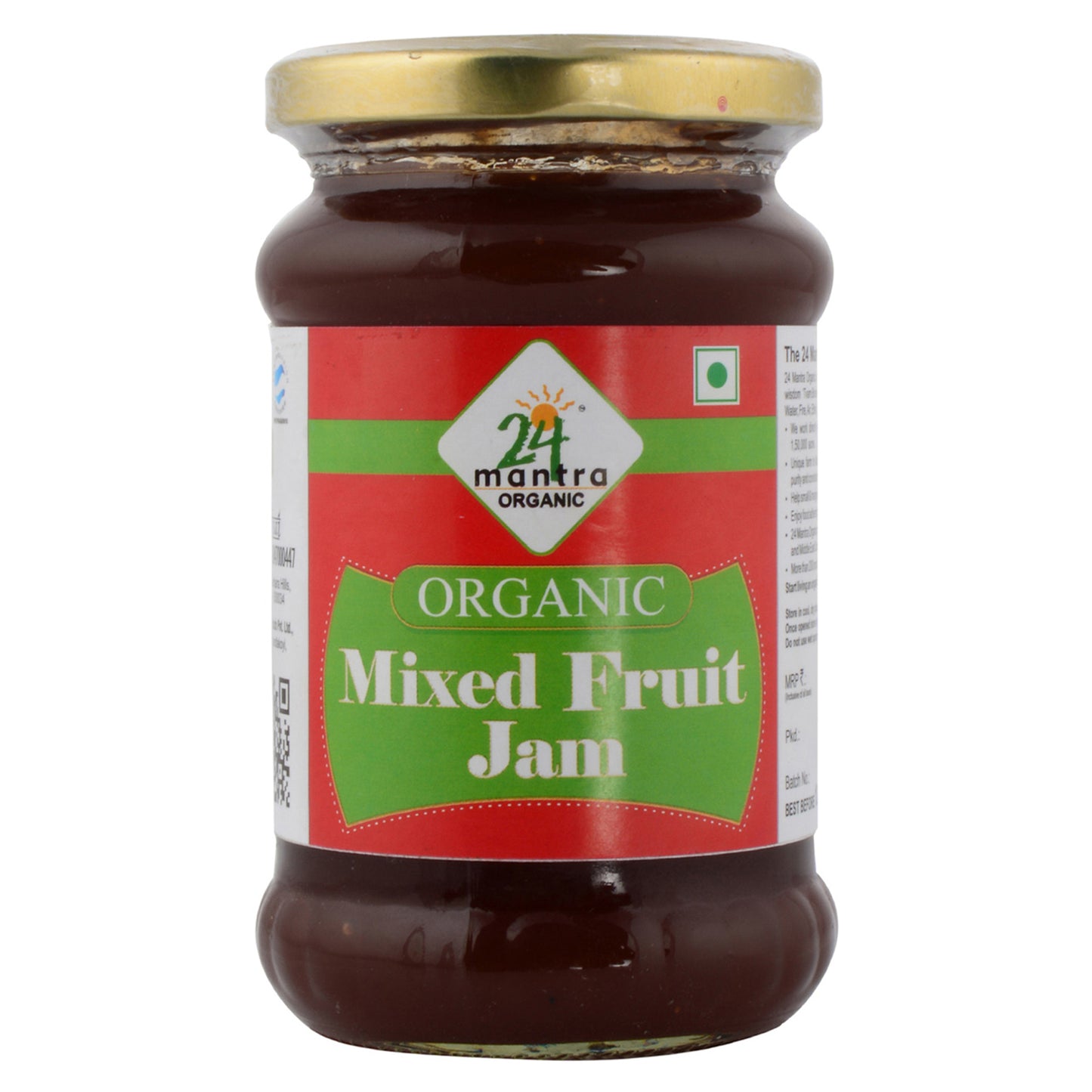 Organic Mixed Fruit Jam 350Gm