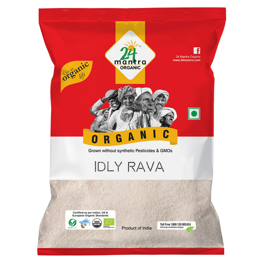 Organic Rice Idly Rava 500Gm
