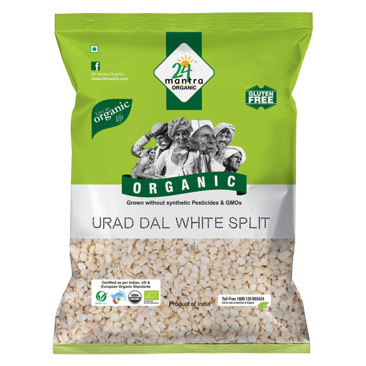 Organic Urad Dal White Split 500Gm