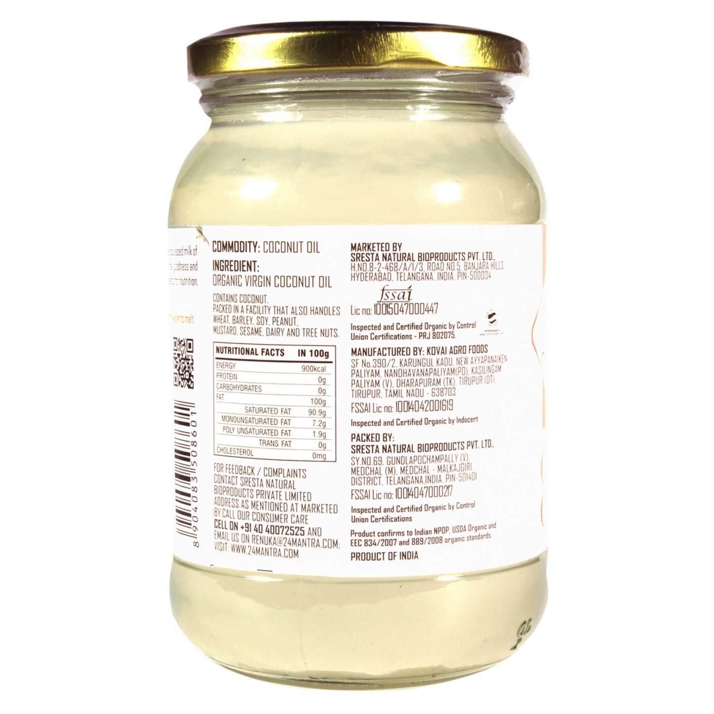 package detailing - Organic Virgin Coconut Oil 500ML
