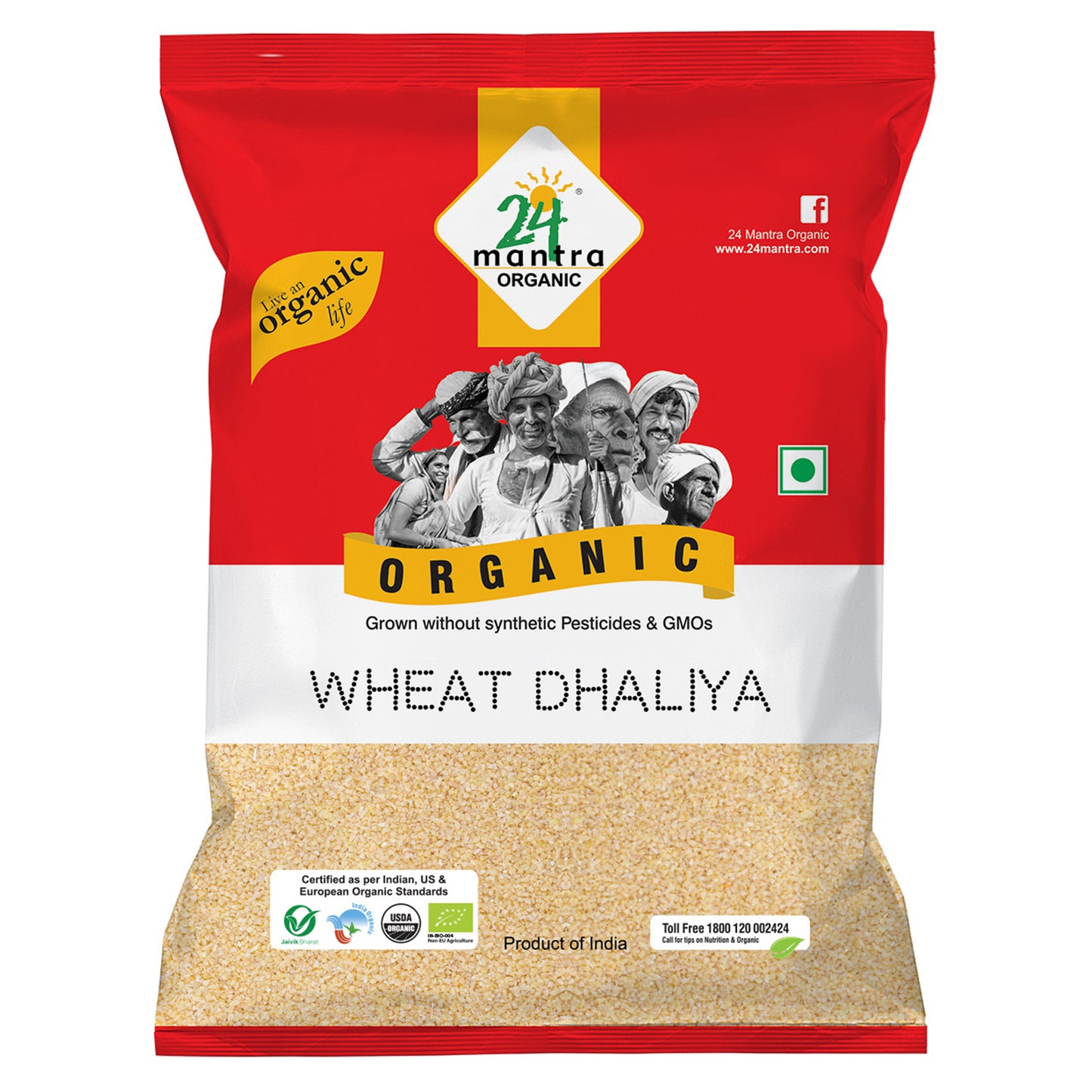 Organic Wheat Dhaliya 500Gm