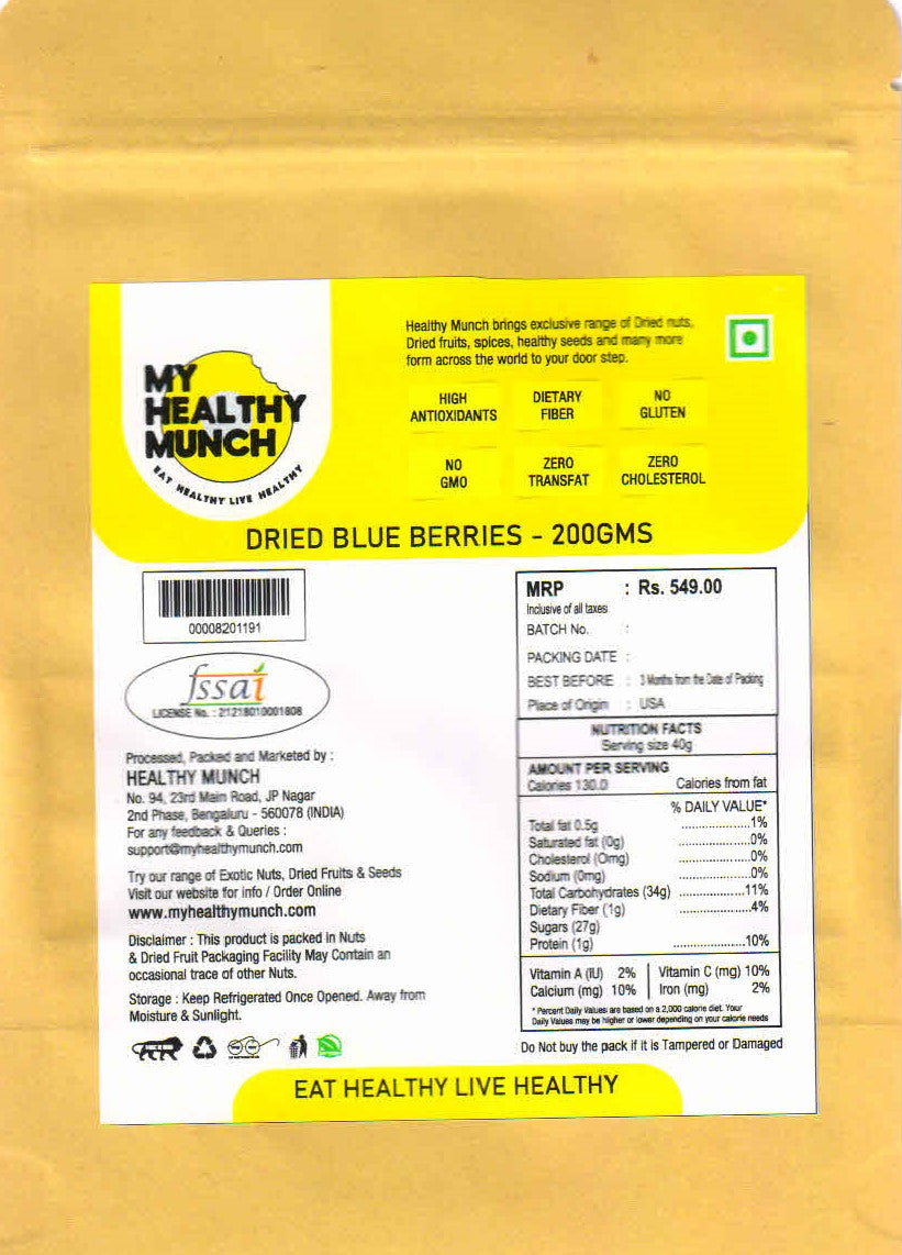 package detailing - Mhm Dried Blue Berries S