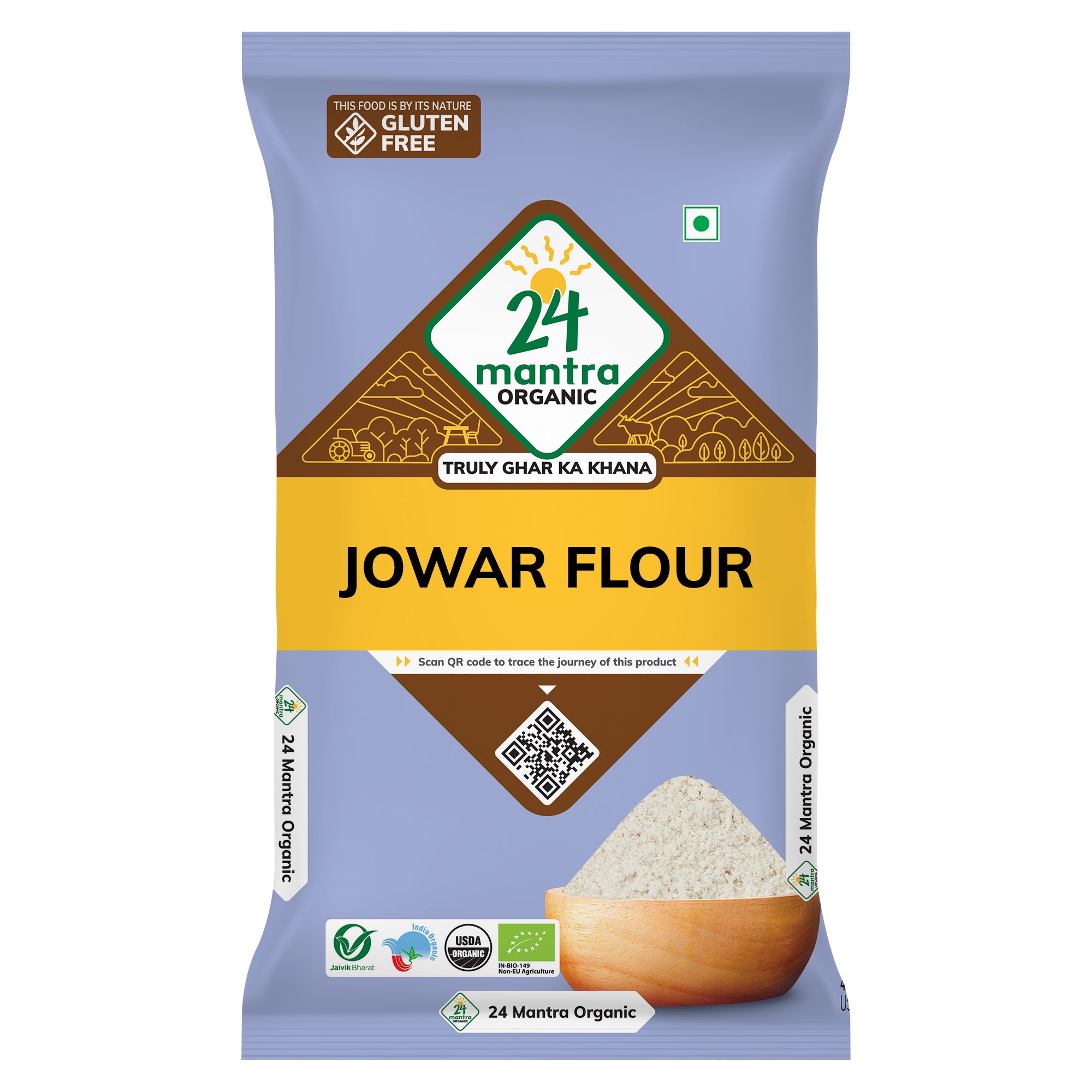 Organic Jowar (Sorghum) Flour 500Gm#N# – Purity Prayag