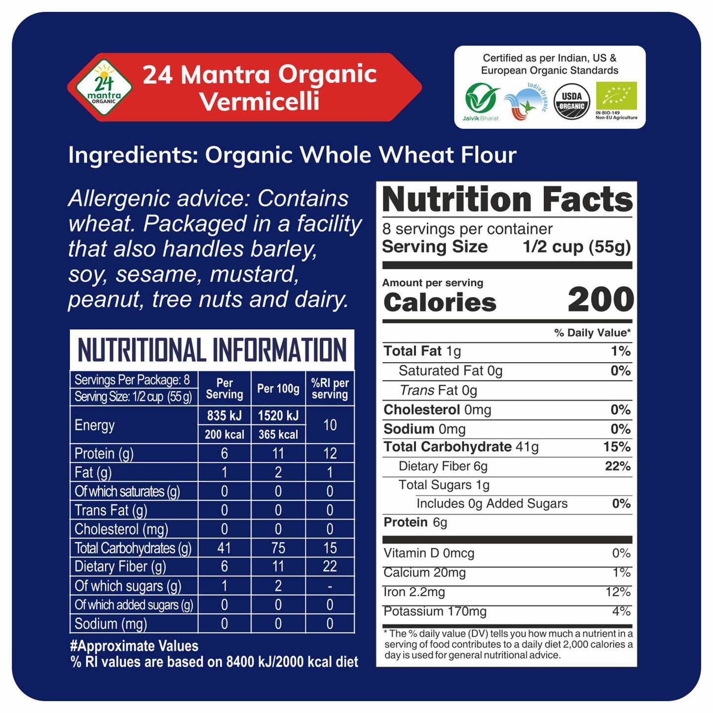 nutrition - Organic Vermicelli 400G