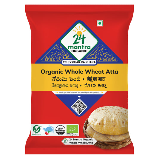 Organic Whole Wheat Atta Premium 1Kg